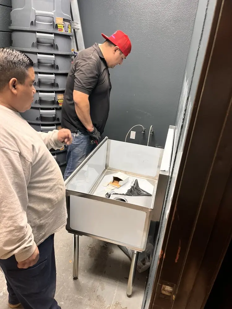 Commercial plumbing and sink installation in Perkiomenville